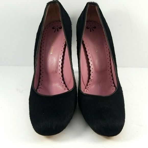 BCBGMAXAZRIA Genuine Calf Hair Black Heels Size 10M. S678 - Picture 2 of 7